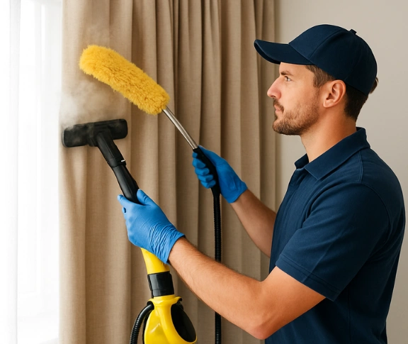 Trusted blind cleaning technician Matty Curtain Cleaning hemmant QLD