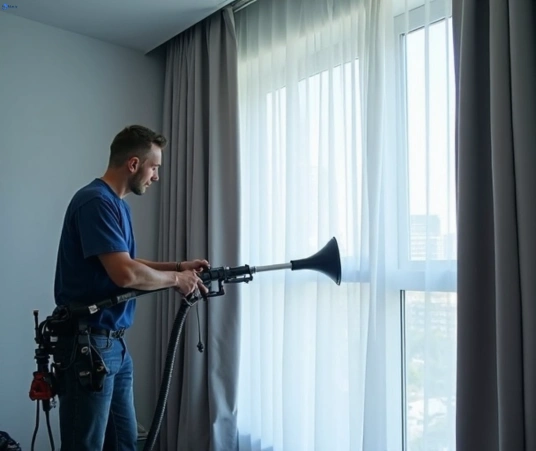 Professional drapes cleaning process tools Matty Curtain Cleaning hemmant