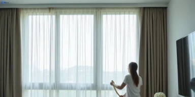 Delicate sheer drape cleaning hemmant Matty Curtain Cleaning
